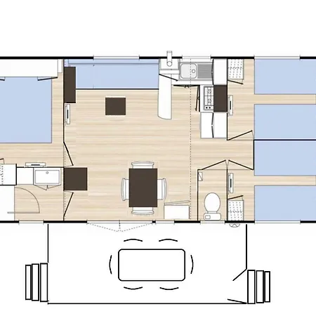 Chalet Mobilhome 3 Ch Climatise A La Palmyre Les Mathes